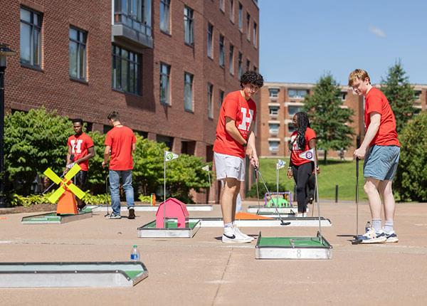 Residential Life First Year Fun Zone mini golf